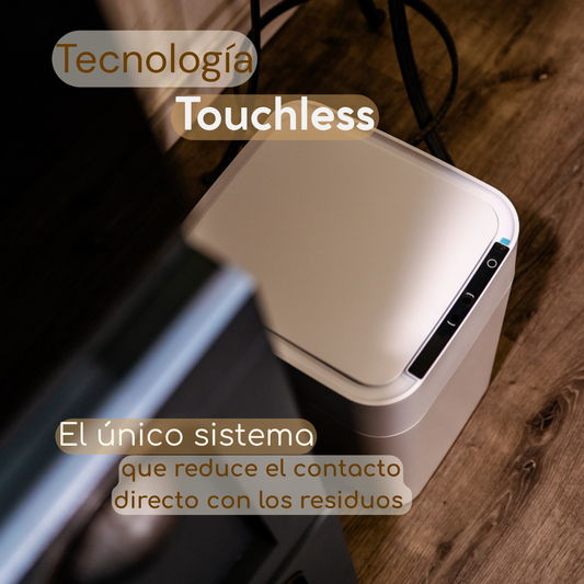 Papelera inteligente - Papelera cero contacto - Papelera con sellado automático de bolsa - Papelera sella y recambia la bolsa sola - Papelera BinElite inteligente cero contacto