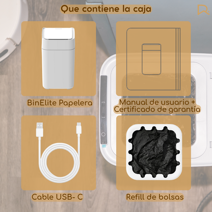 BinElite TU01 / Papelera Inteligente Cero Contacto
