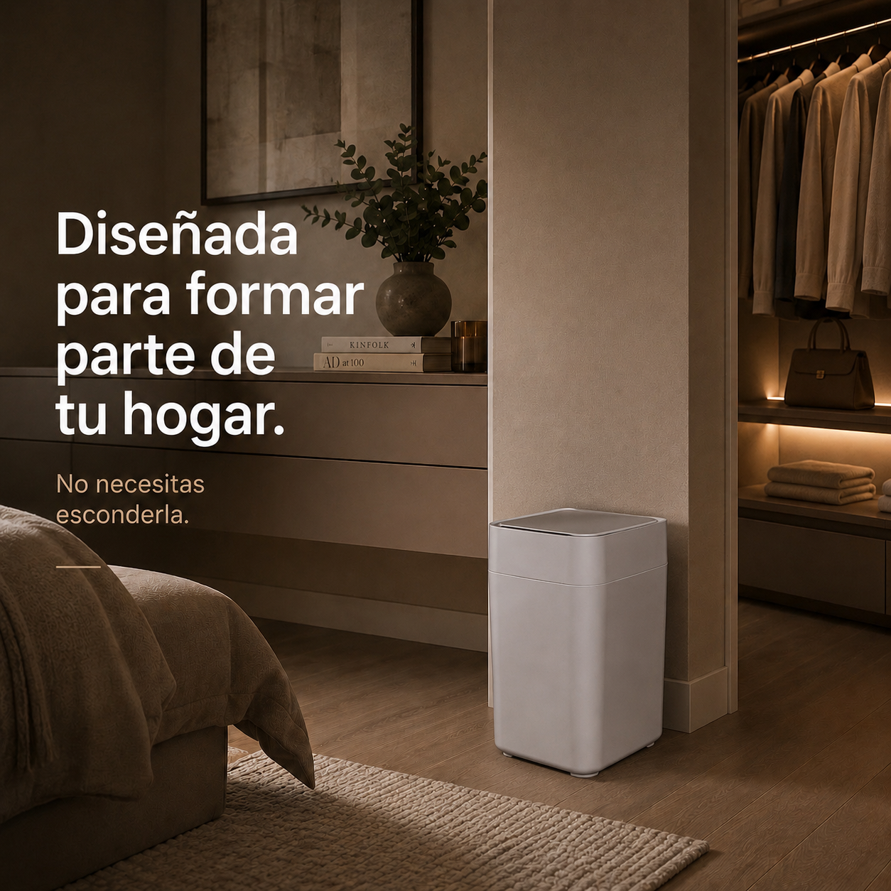 Papelera inteligente - Papelera cero contacto - Papelera con sellado automático de bolsa - Papelera sella y recambia la bolsa sola - Papelera BinElite inteligente cero contacto 
