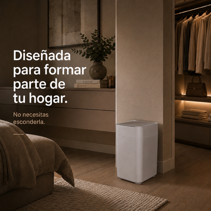 Papelera inteligente - Papelera cero contacto - Papelera con sellado automático de bolsa - Papelera sella y recambia la bolsa sola - Papelera BinElite inteligente cero contacto 