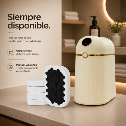Papelera inteligente - Papelera cero contacto - Papelera con sellado automático de bolsa - Papelera sella y recambia la bolsa sola - Papelera BinLite inteligente cero contacto 