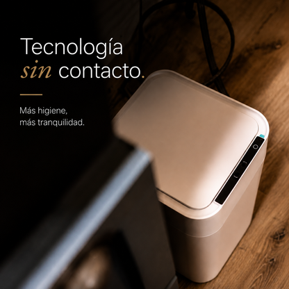Papelera inteligente - Papelera cero contacto - Papelera con sellado automático de bolsa - Papelera sella y recambia la bolsa sola - Papelera BinElite inteligente cero contacto 