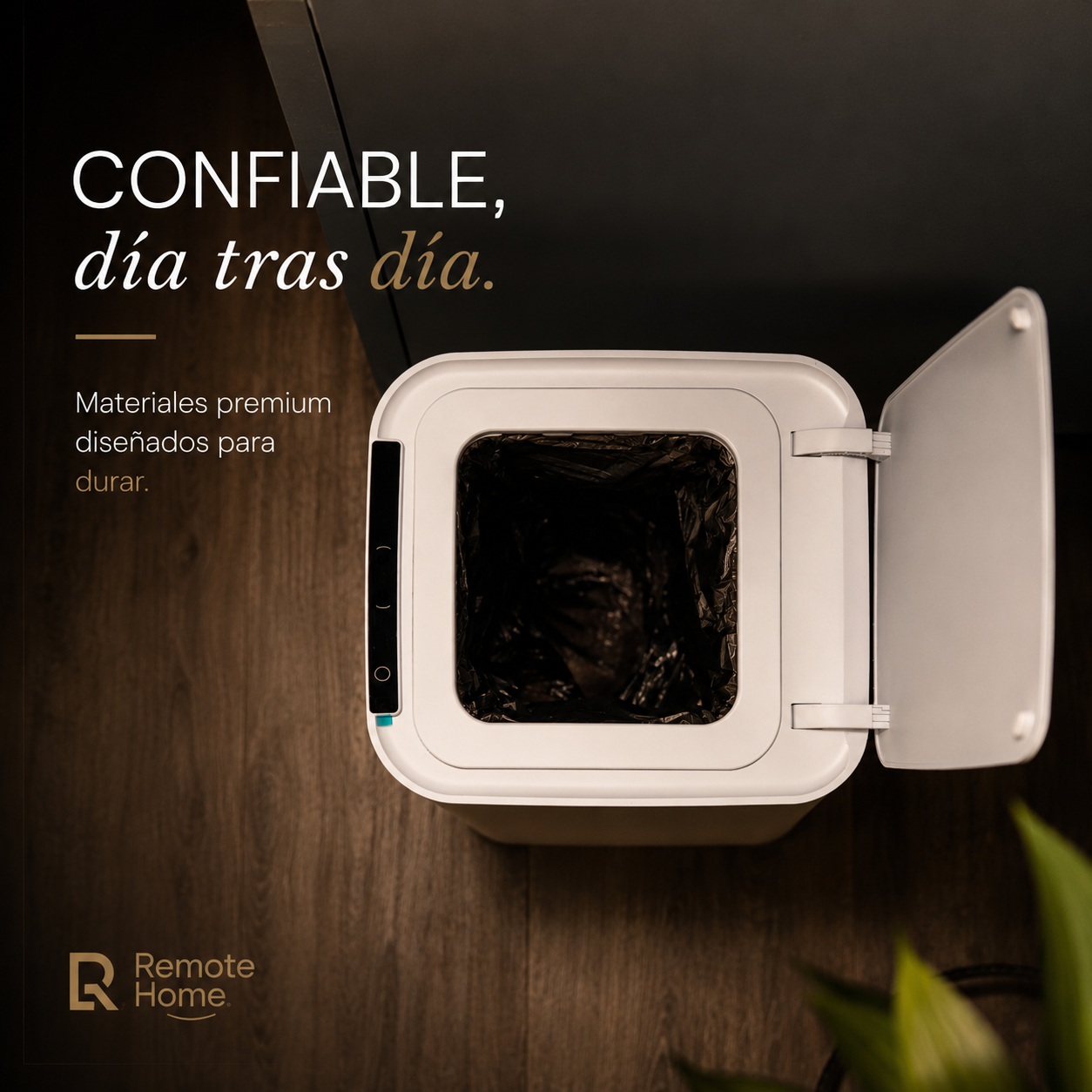 Papelera inteligente - Papelera cero contacto - Papelera con sellado automático de bolsa - Papelera sella y recambia la bolsa sola - Papelera BinElite inteligente cero contacto 