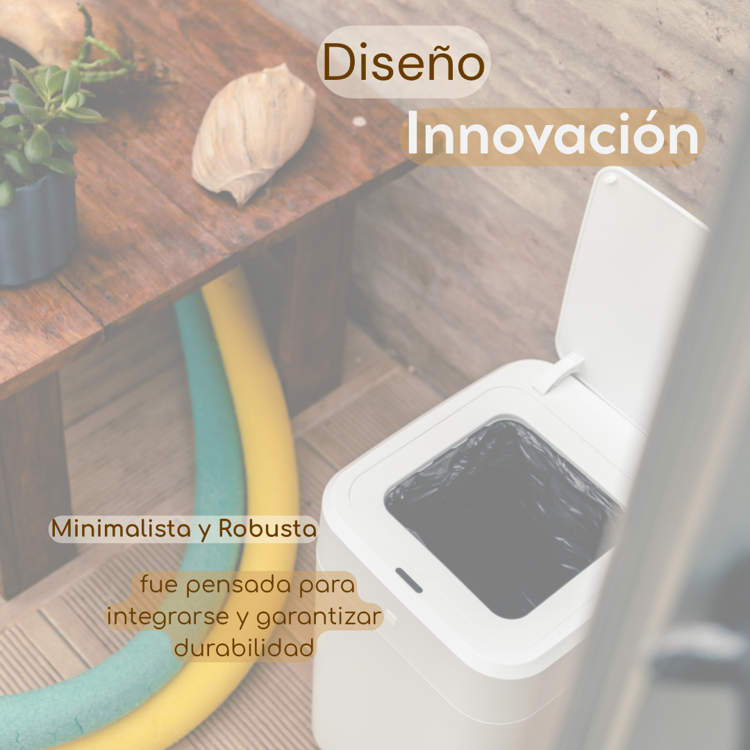 Papelera inteligente - Papelera cero contacto - Papelera con sellado automático de bolsa - Papelera sella y recambia la bolsa sola - Papelera UltraBin inteligente cero contacto 