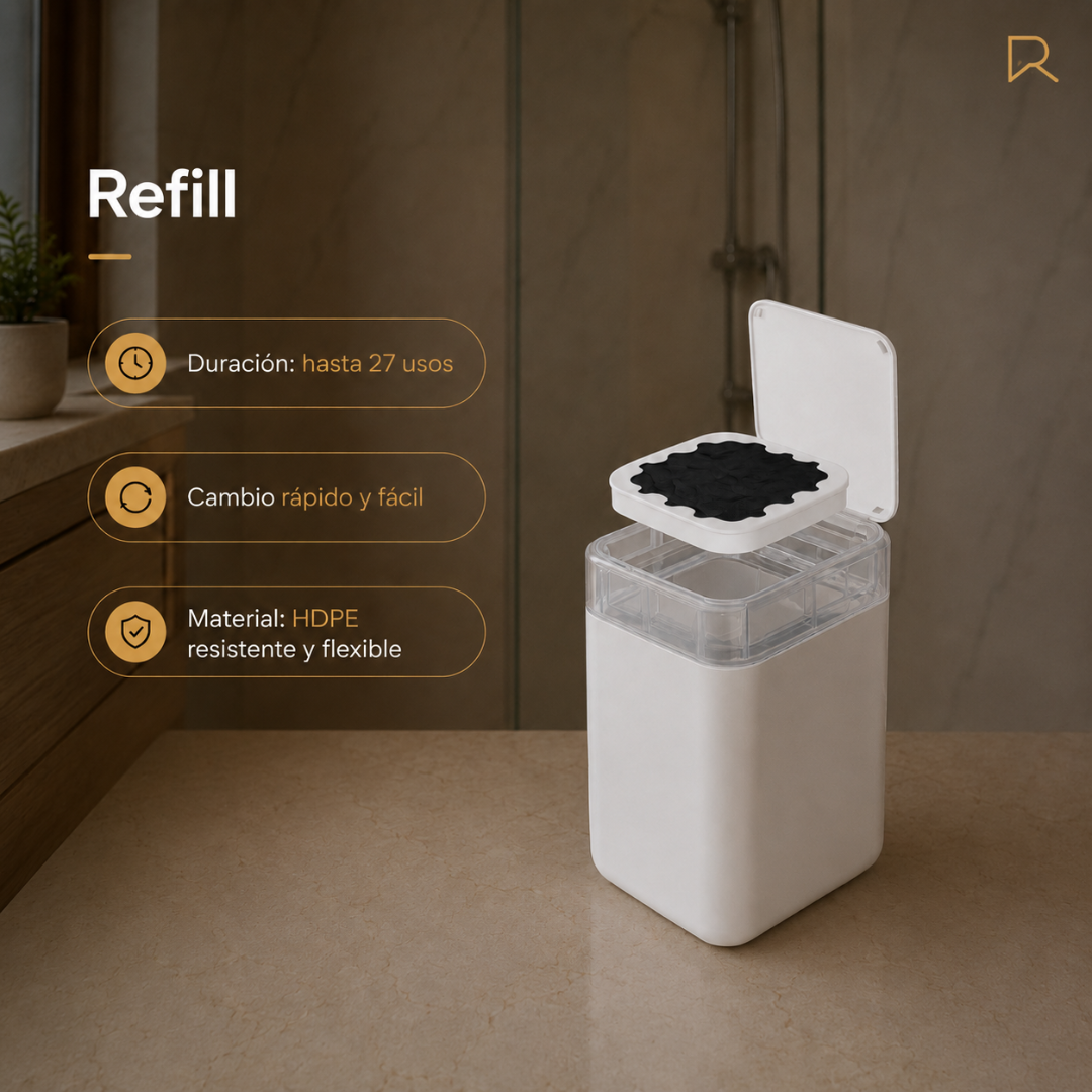 ¿Cuánto dura? ¿cuánto rinde? Refill de bolsas para papelera inteligente BinElite pack repuesto bolsa refill