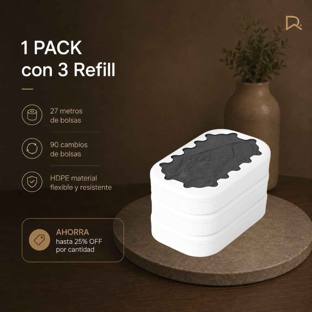Refill de bolsas para papelera inteligente BinLite pack repuesto bolsa refil