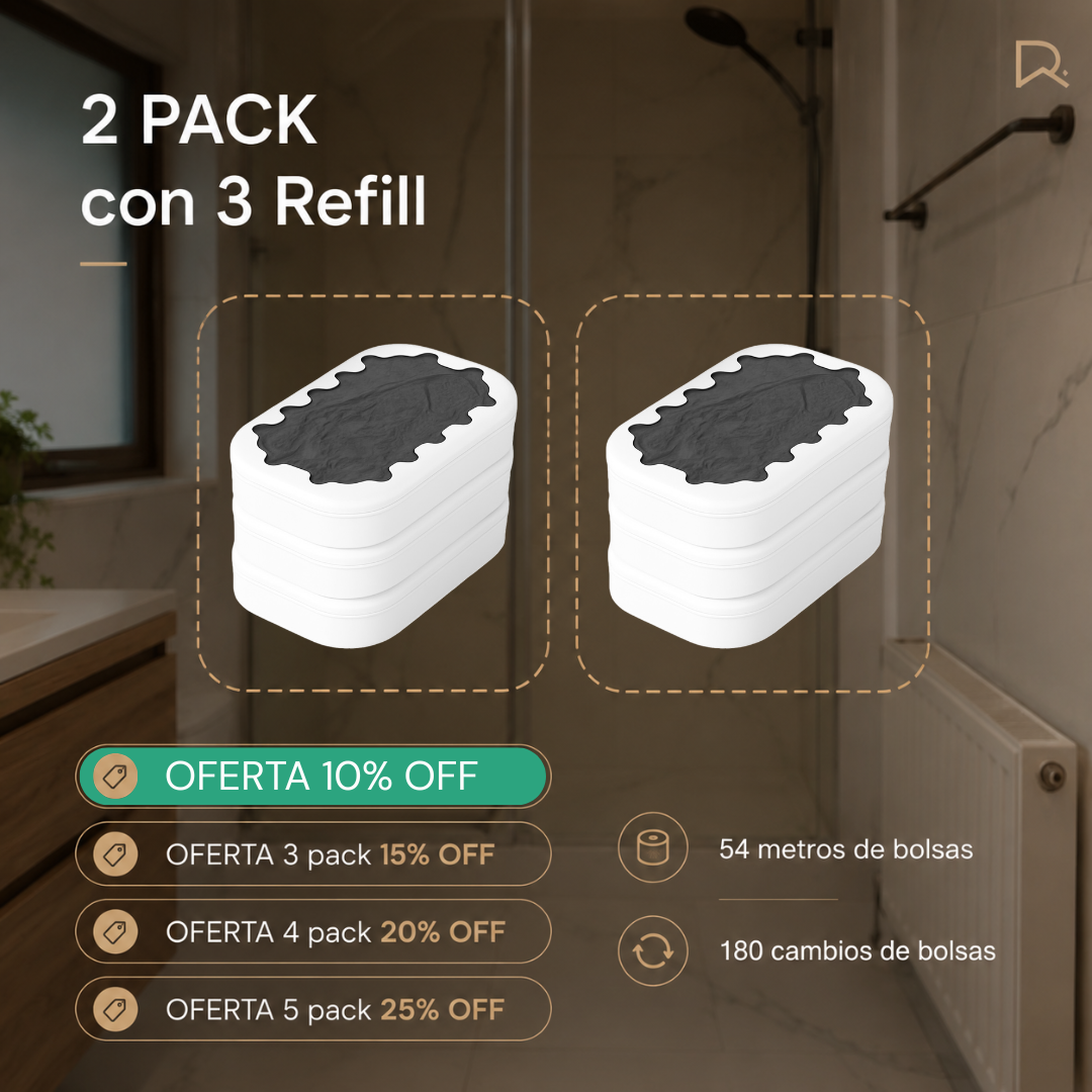 Refill de bolsas para papelera inteligente BinLite pack repuesto bolsa refil
