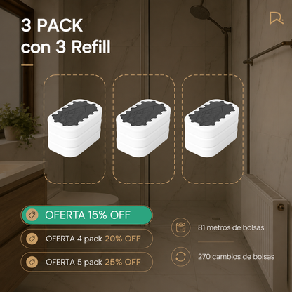 Refill de bolsas para papelera inteligente BinLite pack repuesto bolsa refil