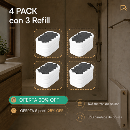 Refill de bolsas para papelera inteligente BinLite pack repuesto bolsa refil