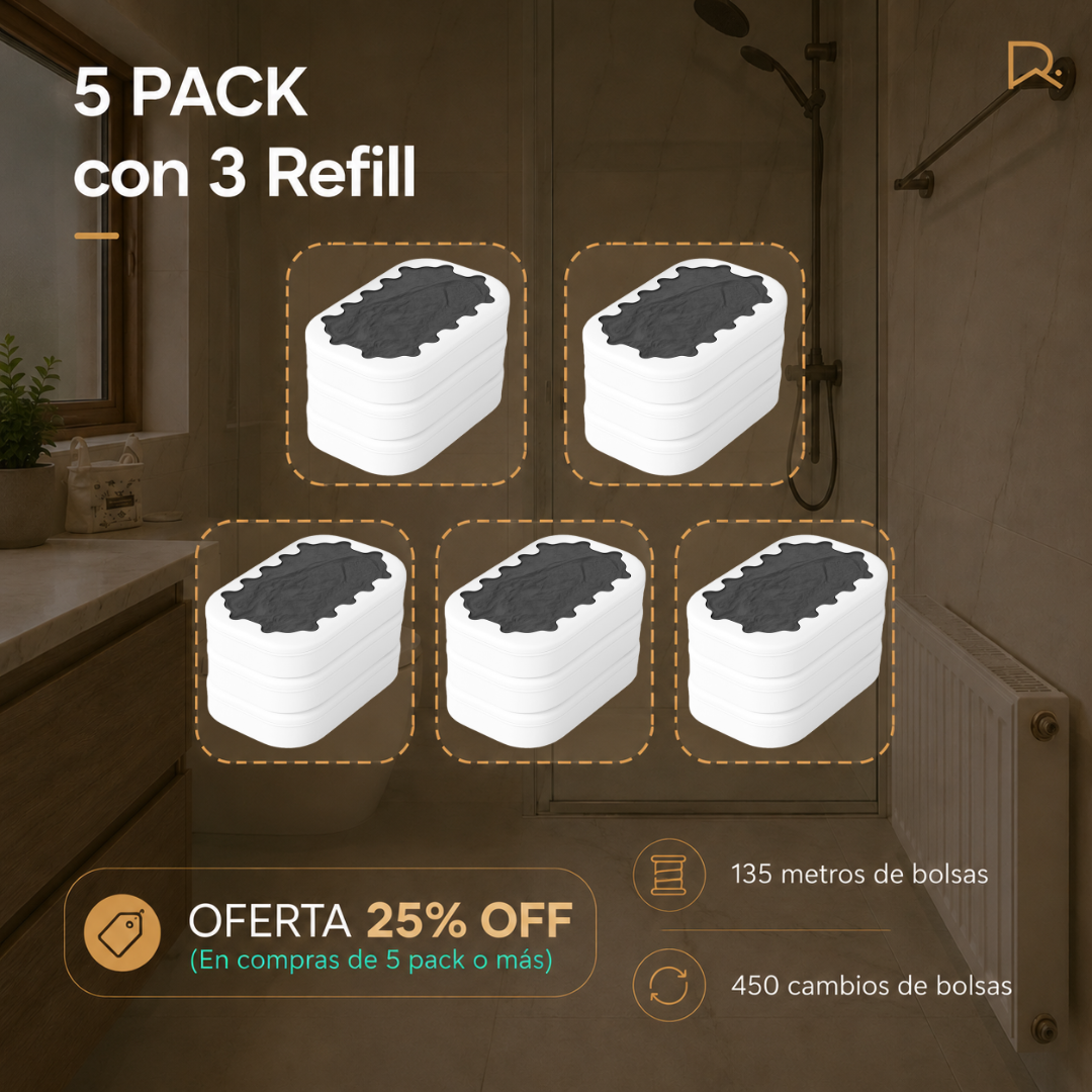 Refill de bolsas para papelera inteligente BinLite pack repuesto bolsa refil