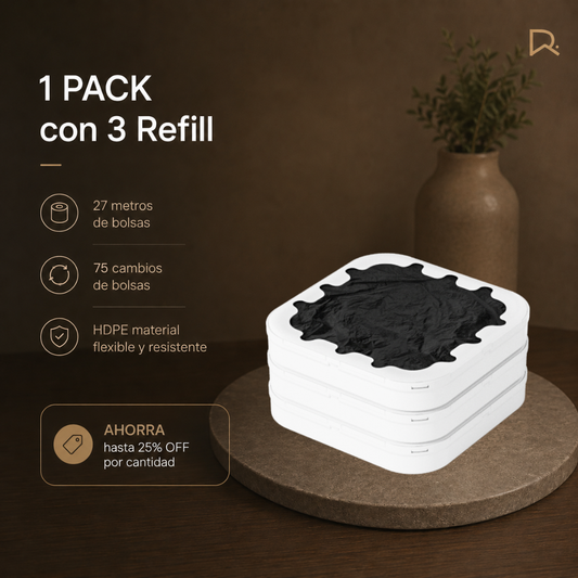 Refill de bolsas para papelera inteligente BinElite pack repuesto bolsa refill