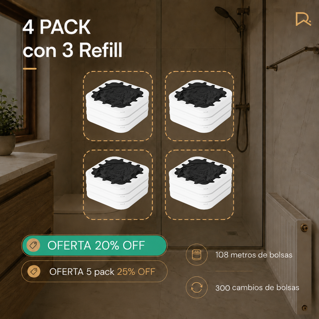 Refill de bolsas para papelera inteligente BinElite pack repuesto bolsa refill