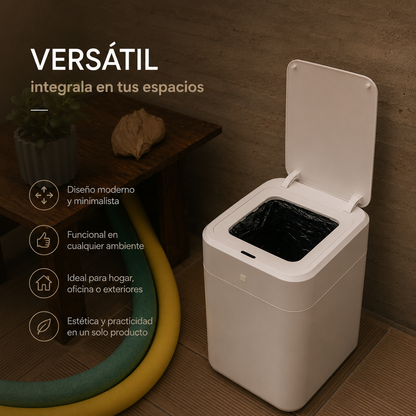 Papelera inteligente - Papelera cero contacto - Papelera con sellado automático de bolsa - Papelera sella y recambia la bolsa sola - Papelera UltraBin inteligente cero contacto 